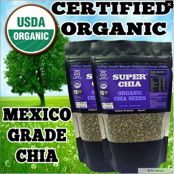 

Superchia Chia seeds - USDA Certified Organic 500G