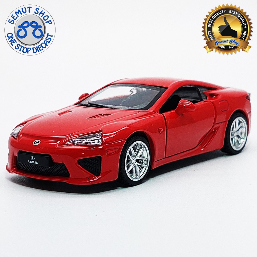 Apolo MSZ Lexus LFA red miniatur diecast mobil Lexus LFA skala 1:43