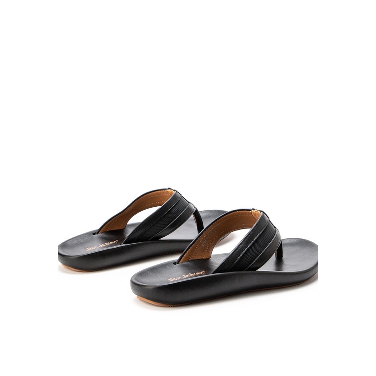 SANDAL CASUAL JIM JOKER PRIA ORIGINAL JEPIT KULIT BRANDED HITAM JJ05