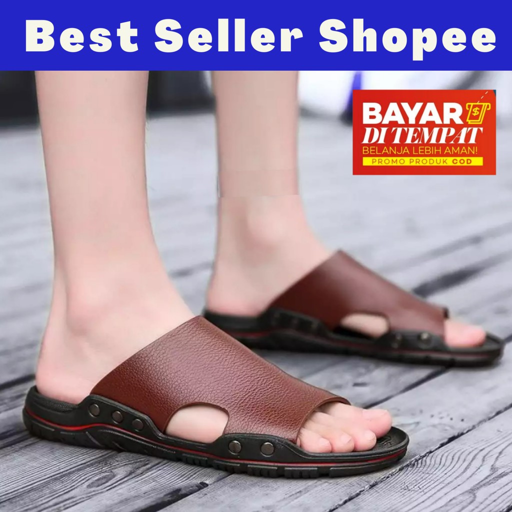 LUTTON - sandal pria tahan air - SANDAL SLOP TRES-2
