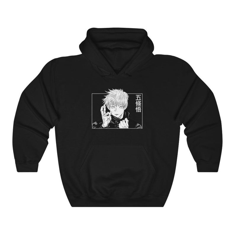 Hoodie Jujutsu Kaisen Satoshi Gojo Eyes Anime Manga Character