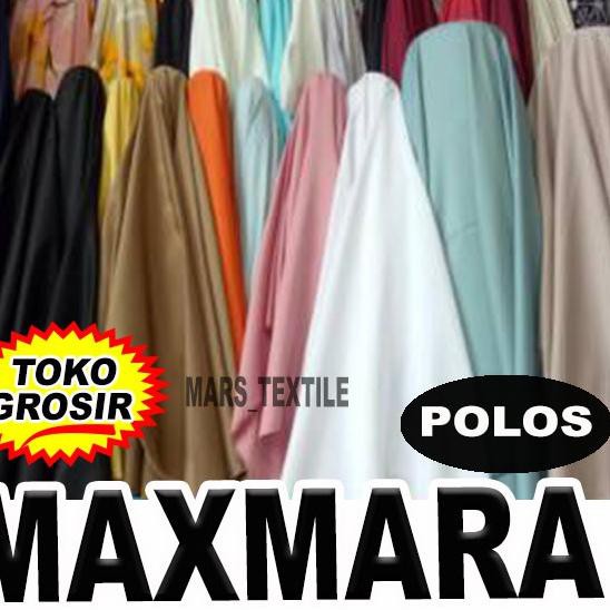 Toko Grosir Kain Maxmara Polos Maksmara Silk Premium Shopee Indonesia