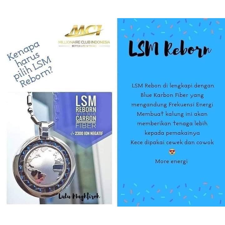 Promo Paket Kalung MCI Asli LSM Reborn Kalung Kesehatan Original Kalung Kesehatan Pendant Kalung Kes