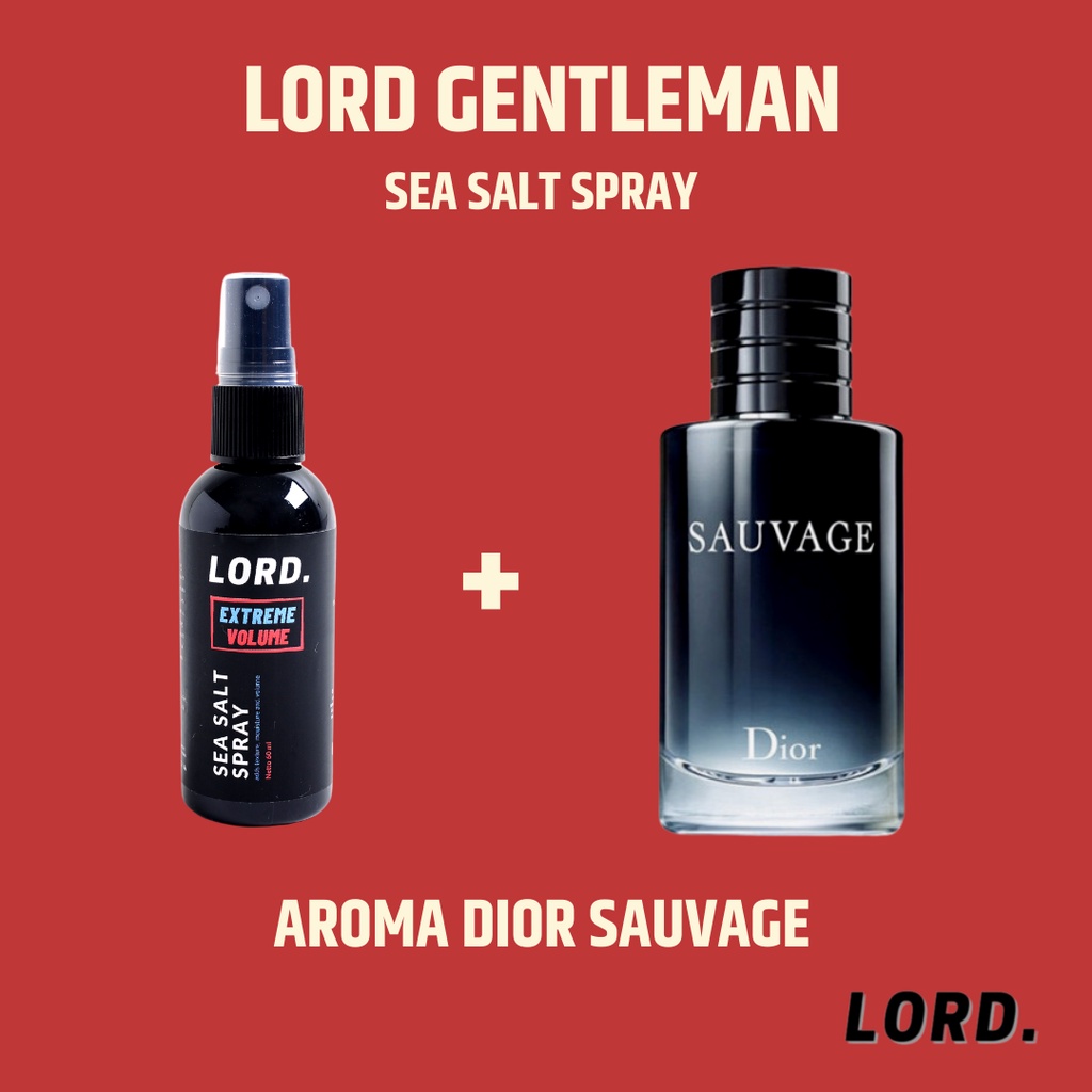 LORD Sea Salt Spray Aroma Parfum Dior Sauvage Hair Spray Haircare Perawatan Rambut Spray Rambut Hair
