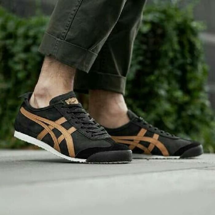 asics brown suede
