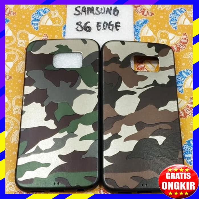 ACC HP SILIKON KARET SOFTCASE ARMY SAMSUNG S6 EDGE S6EDGE KARET ARMY