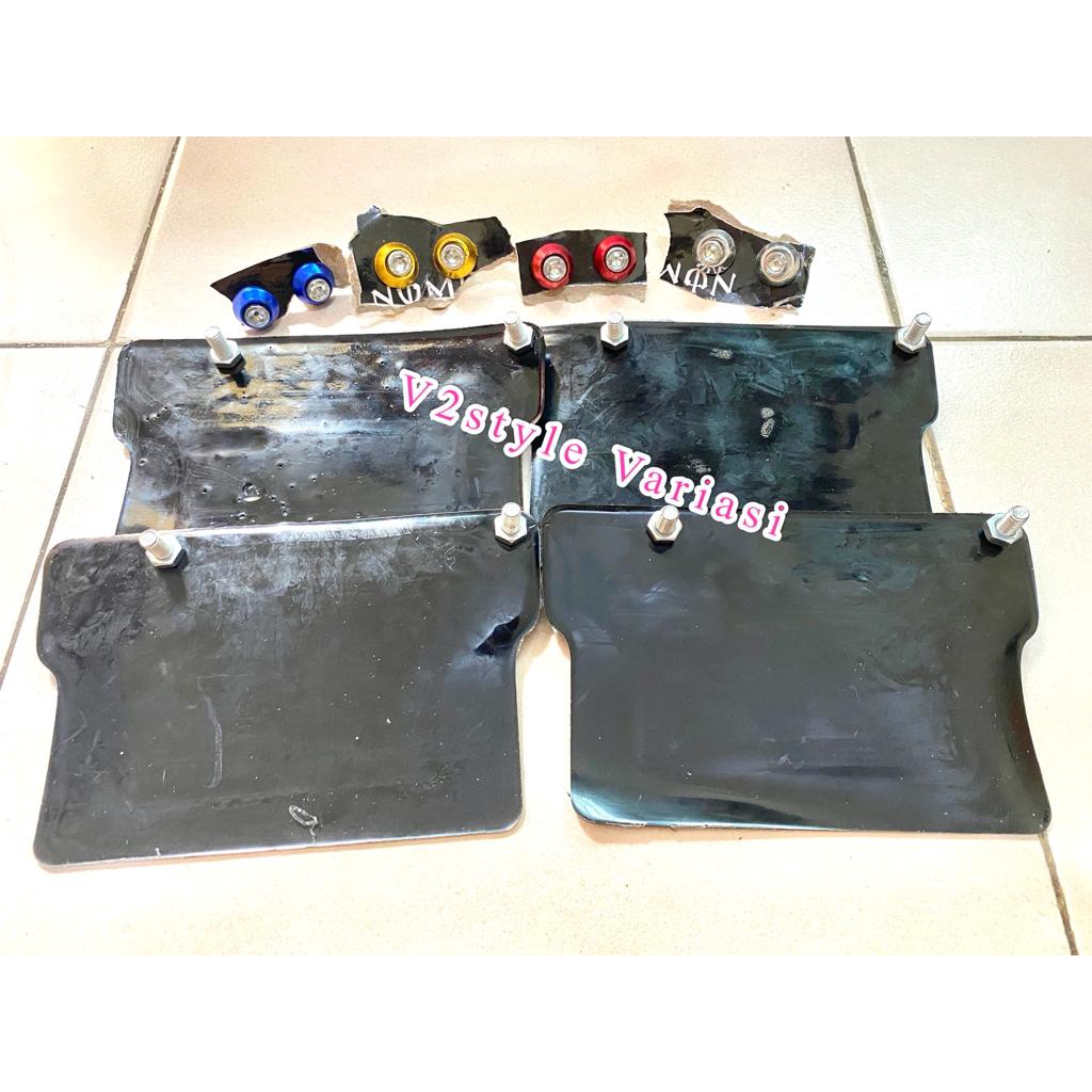 MUDFLAP NMAX NEW 2020 SET BAUT L KERUCUT DAN BOSHIONG MONSTER PNP KARET PELINDUNG MESIN DINAMO ALAS KOLONG MUDGUARD YAMAHA NMAX BARU MUTFLAP NMAX BARU KARET PENAHAN LUMPUR PELINDUNG KOLONG MESIN BELAKANG