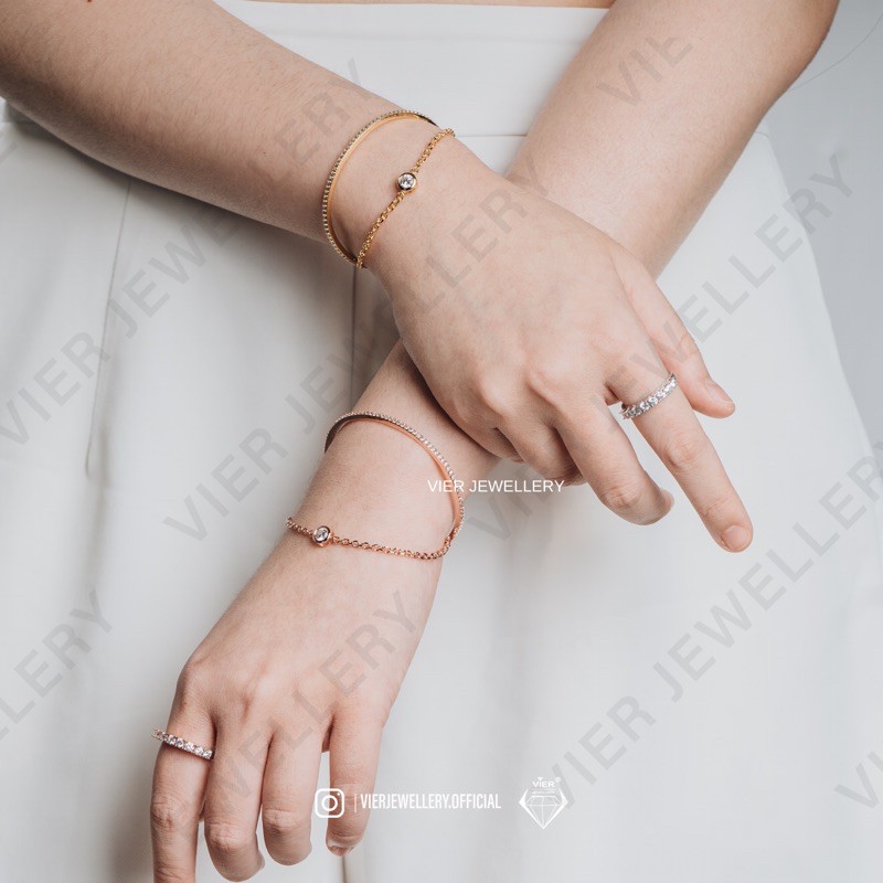 VIER JEWELLERY BANGLE 9839 - 10645 / Gelang Fashion /Gelang Zirconia