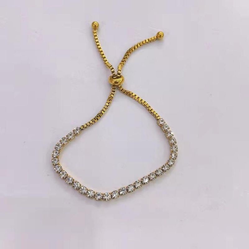 Titanium Gelang Tangan Serut Gold 6922a