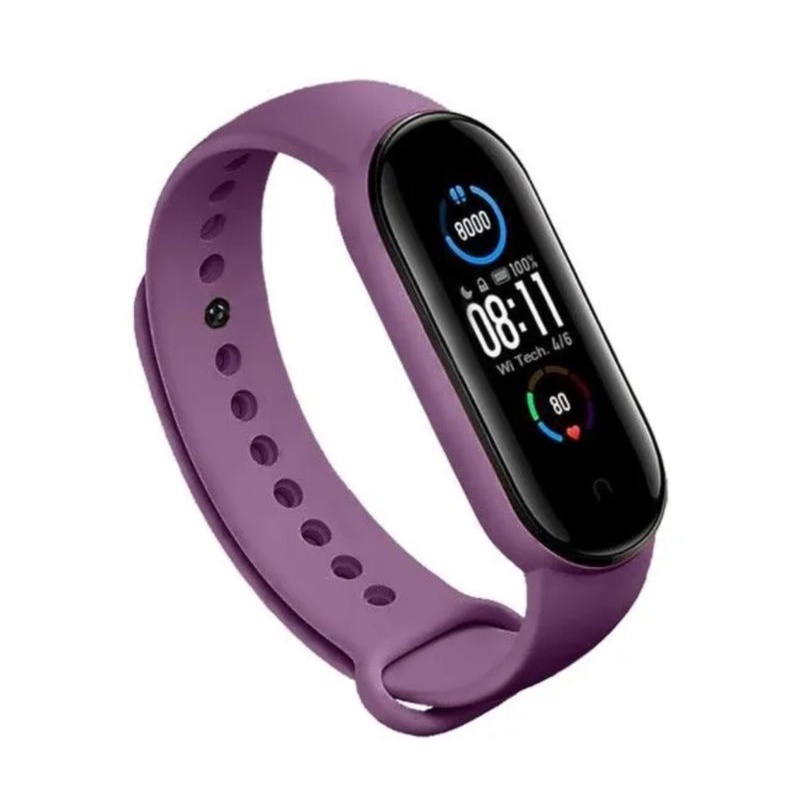SMARTBAND M5 MI5 JAM TANGAN SMARTBAND WATERPROOF FITNESS - UNGU
