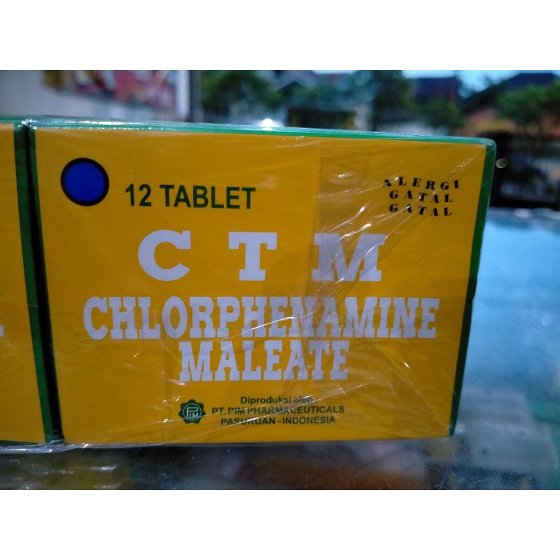 CTM buat alergi isi 12tablet.
