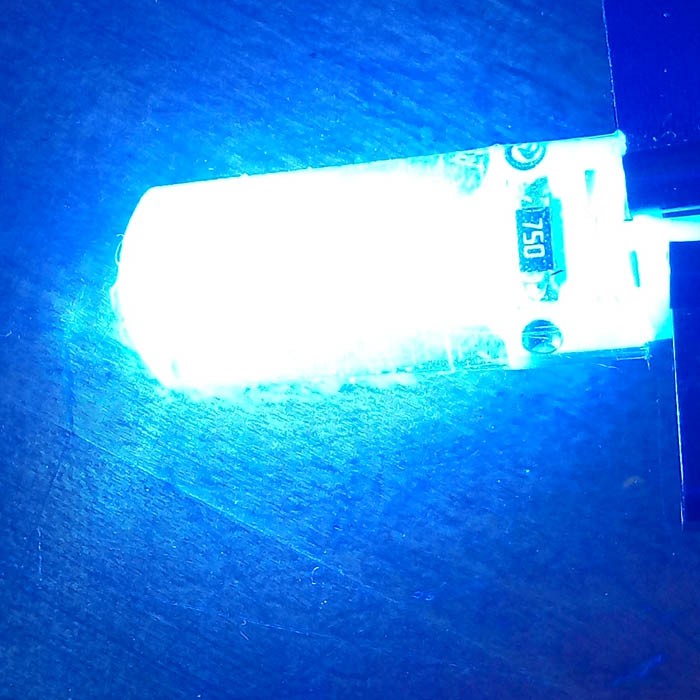 T10 Jelly Lampu LED Senja kota Motor Mobil - Ice Blue biru - 6 mata