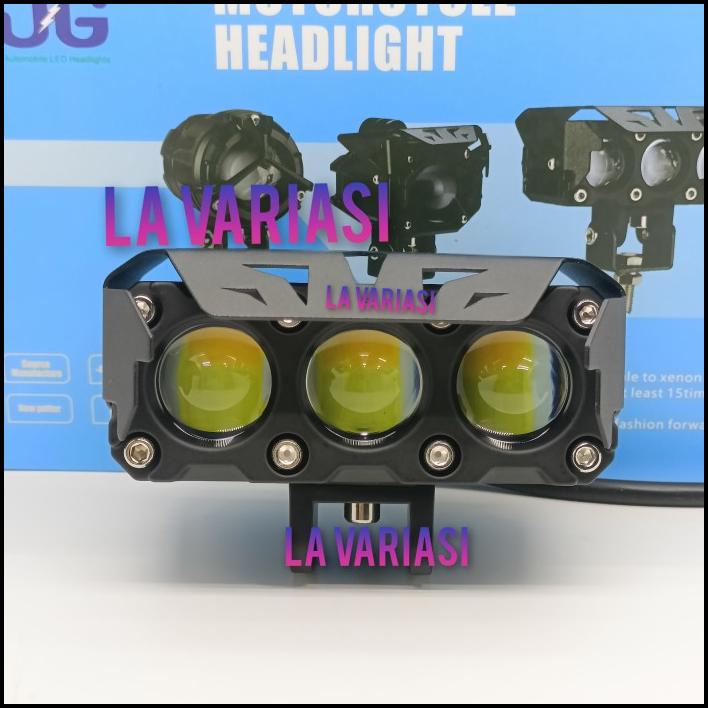 Lampu Tembak Laser Foglamp Sql 3 Mata Superbright Hi Loo