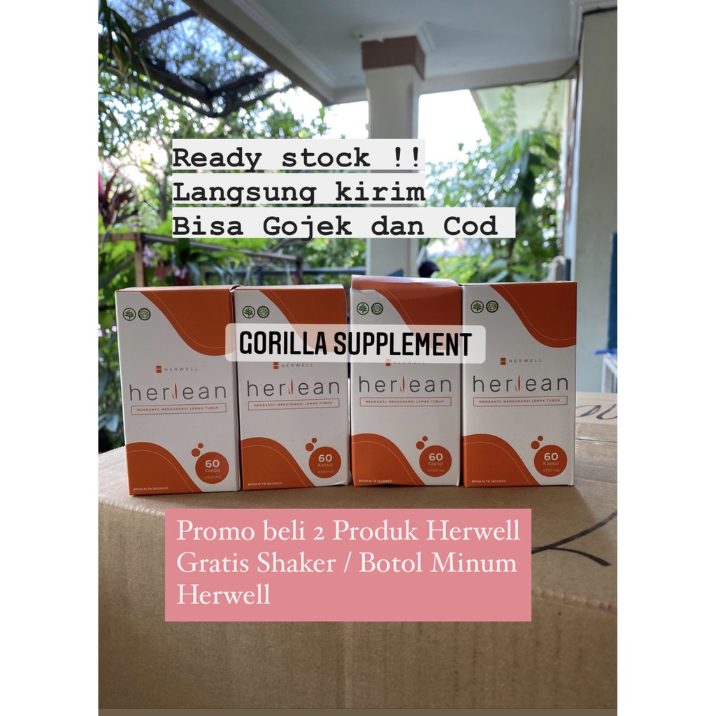 HERLEAN by Herwell 60 Capsul caps kapsul BPOM Fatburner Pembakar Lemak Wanita Her well Her Lean