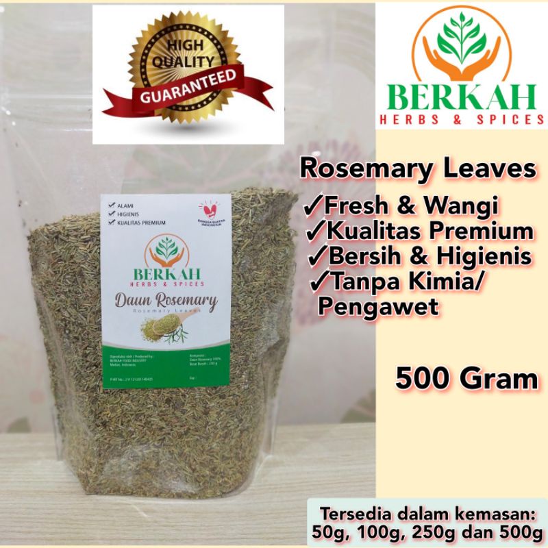 

Rosemary Leaves Kering 500g Kualitas Premium Terbaik Halal Tanpa Pengawet