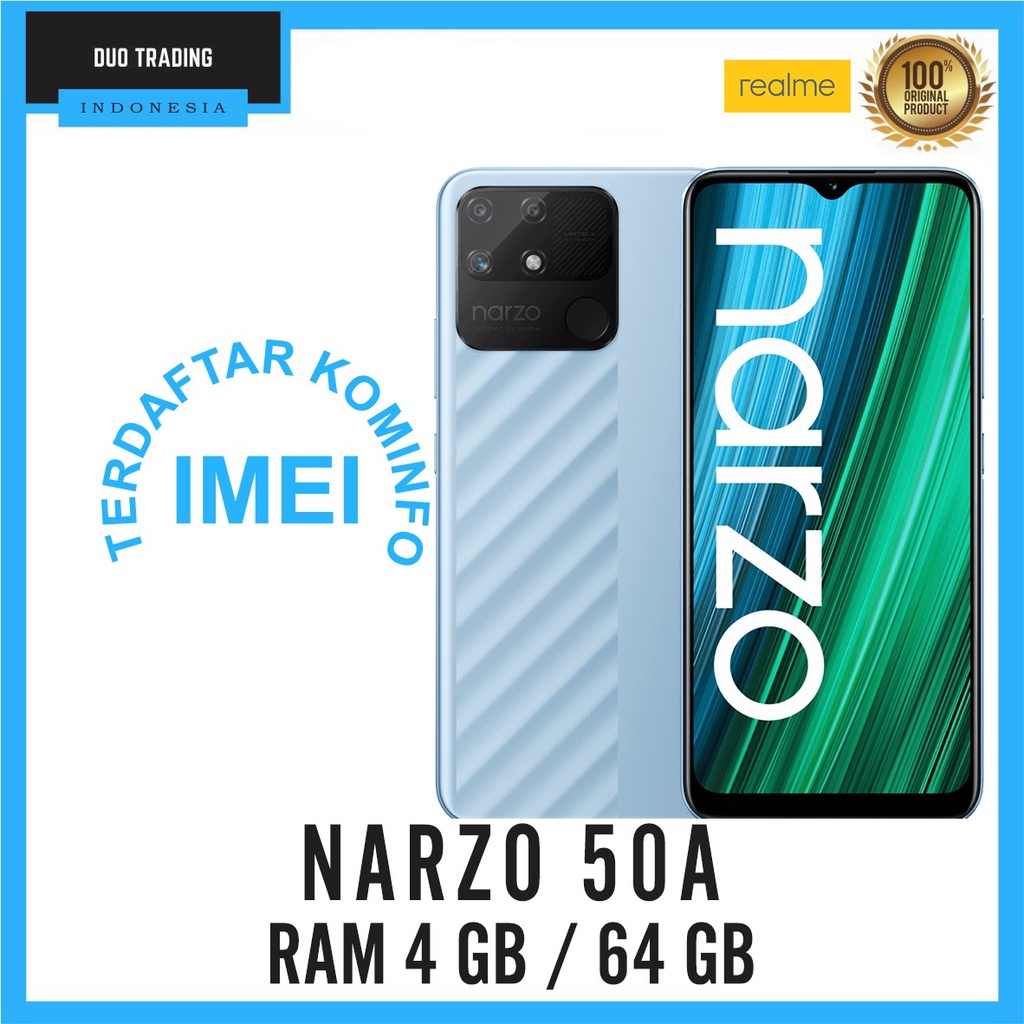 REALME NARZO50A RAM 4/128 | RAM 4/64 GB GARANSI RESMI NARZO 50A