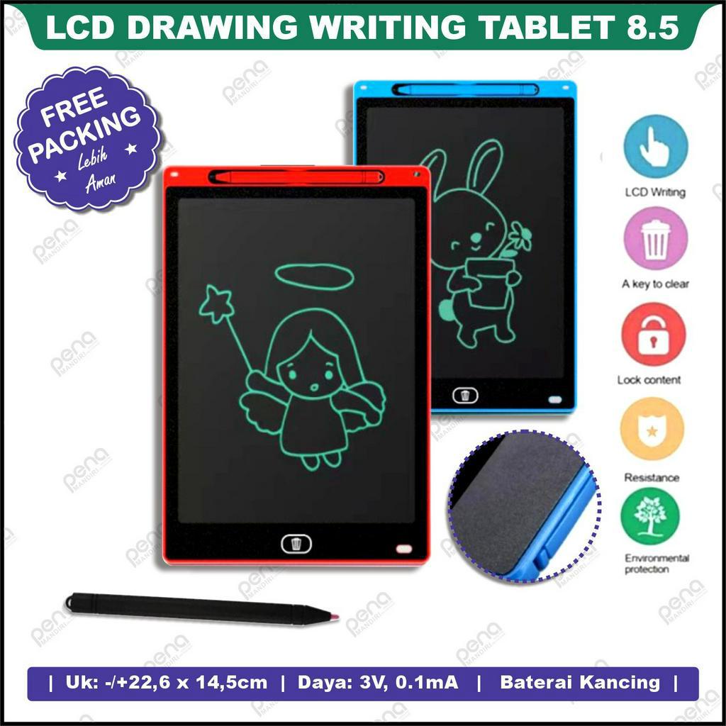 Mainan Tab LCD Tablet Papan Tulis Hapus Anak 8,5 Inch