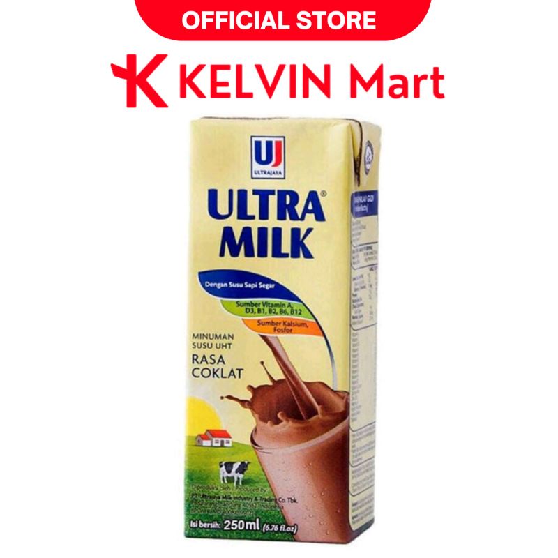 

Ultra Milk Chocolate Susu UHT Coklat pck 250mL | KELVIN Mart