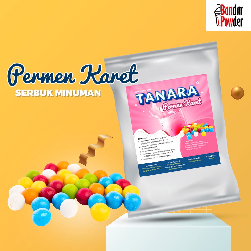 

Bubuk Minuman Es Permen Karet 1KG - Powder Permen Karet - bp