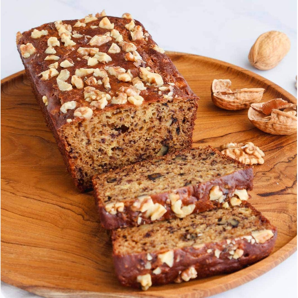 

NUDE BAKE Vegan Skinny Banana Bread Gluten Free, Dairy Free, Low Calorie, No Refined Sugar, Roti