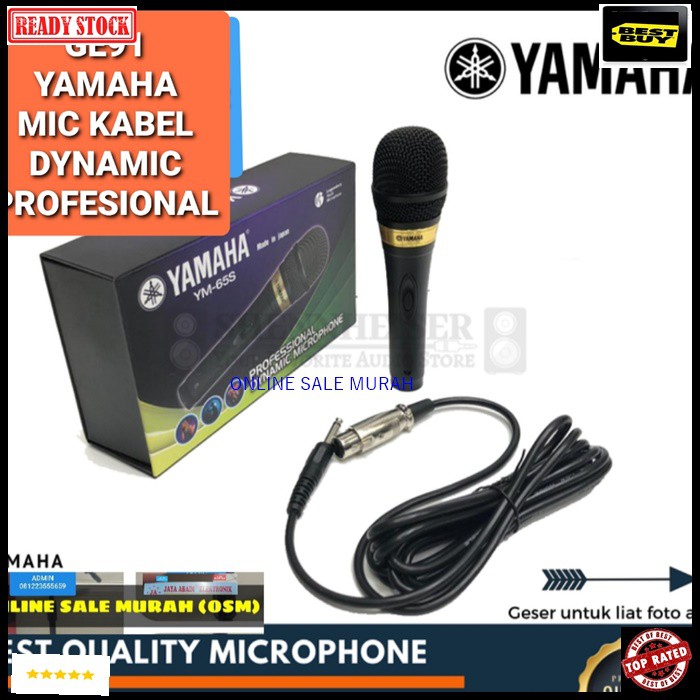 G91 Yamaha legendary Mic kabel dynamic Microphone cable mik karaoke mikrophone vocal vokal audio sound system sistem pengeras suara pro profesional legendaris G91   BISA SEGALA JENIS ALAT AUDIO  GK PAKE BATERAI LANGSUNG NYALA  Cocok untuk yang suka karaok