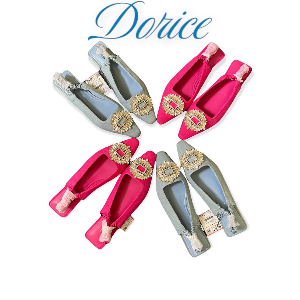 SANDAL FLAT WANITA IMPORT FASHION / ZR ZARA ZARA FLAT DENIM