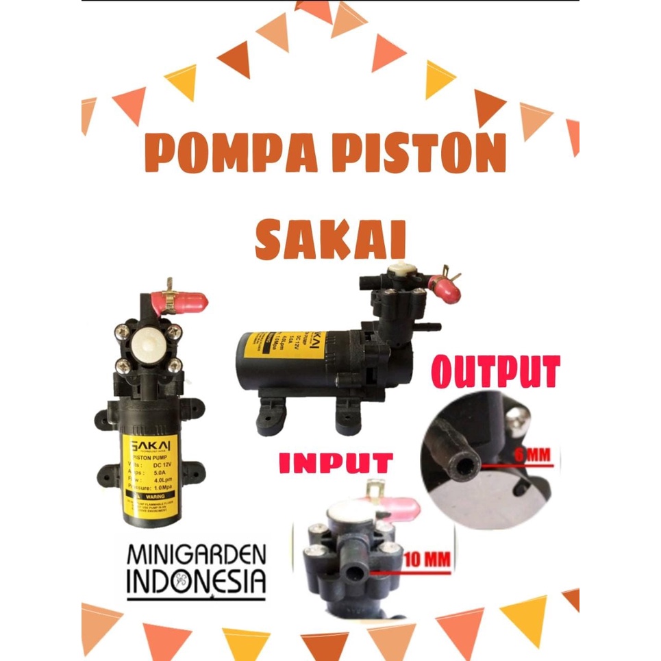 POMPA PISTON SAKAI HIGH PRESSURE 145 PSI POMPA MISTING WALET