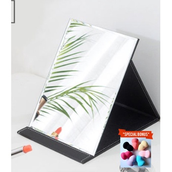 BA 02 Cermin Kaca Lipat Cover Kulit PU Kualitas Premium8