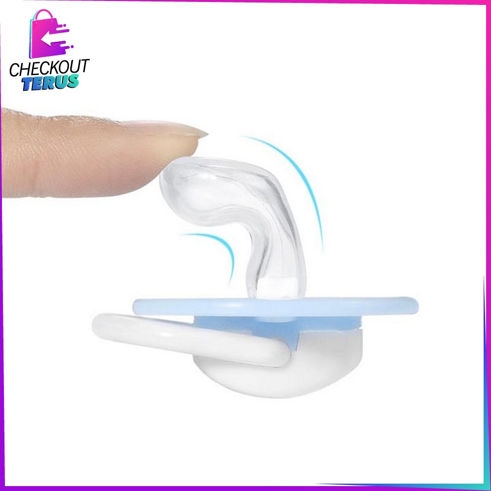 CT C46 Empeng Bayi Bentuk Bulat Dan Datar Baby Pacifier Kompeng Bayi Food Grade Dot Bayi Lucu Kompeng Grade