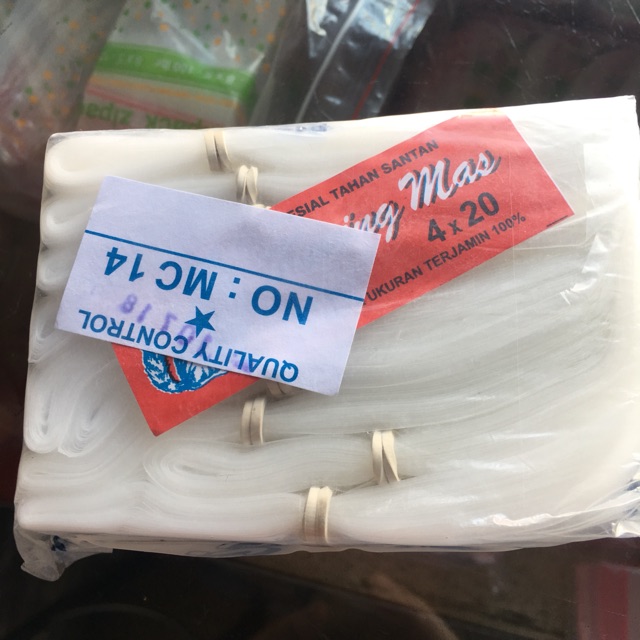 Plastik PE Es 4x20 Kucing Plastik Es Lilin Mambo 3x25 4,5x20