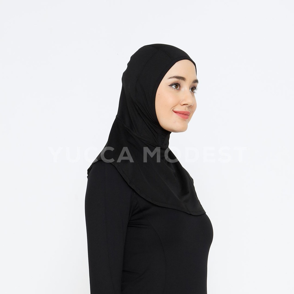 Yucca Modest - Nawra Pro Sport Hijab | Kerudung Olahraga Instan | Jilbab Earphone-1