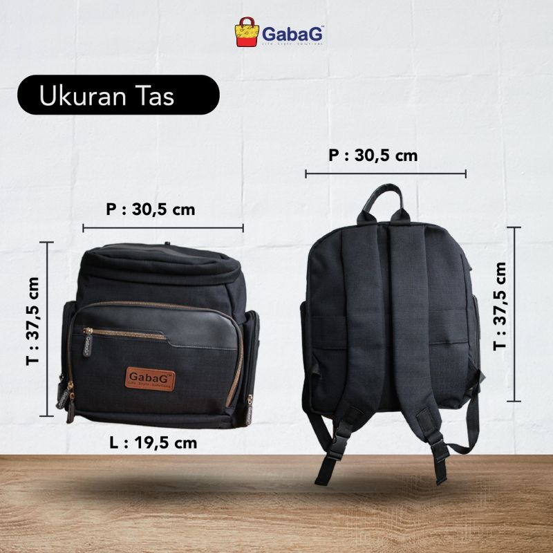 myg - Gabag Troy Backpack - Free 1 Ice Gel -  Thermal Bag - Tas Asi - Tas Bayi