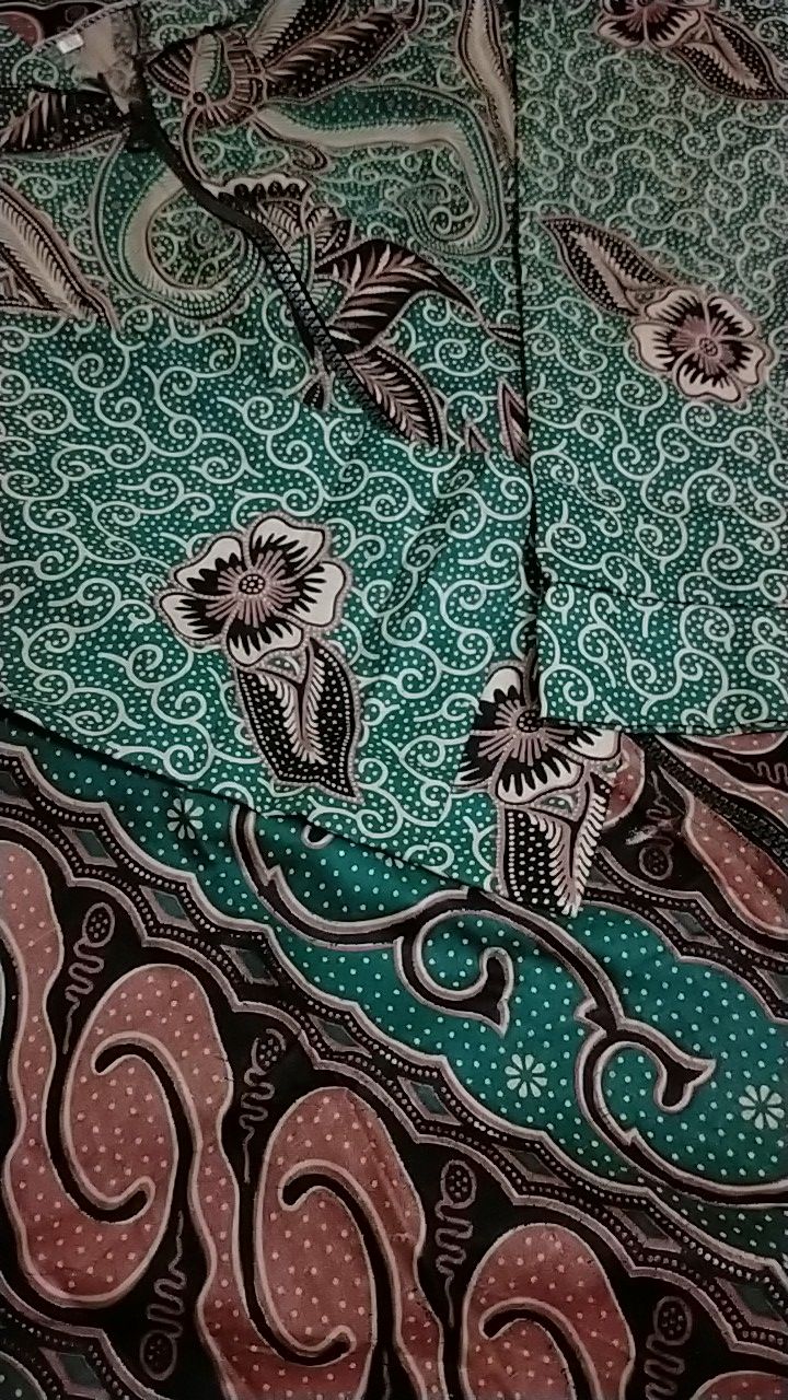 M-l-xl-xxl Batik Wanita Asj Sa Hrb026 Kenongo Kemeja Tosca Pendek