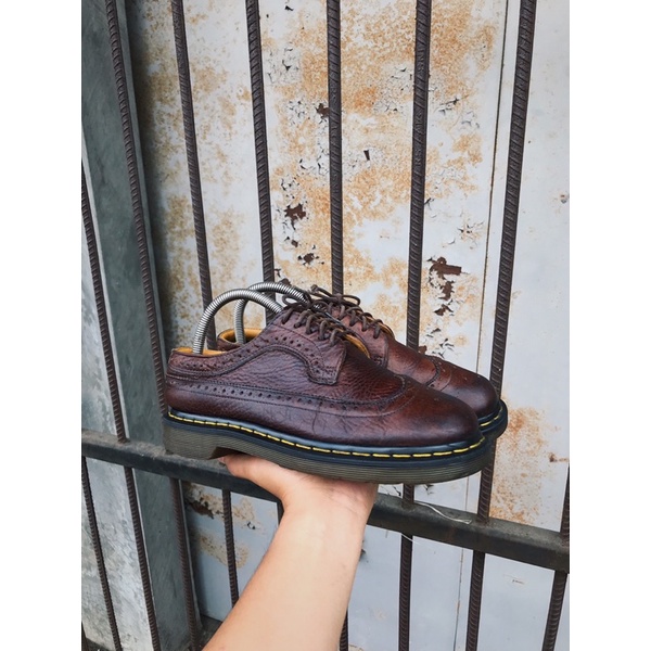 Dr. Martens wingtip leather