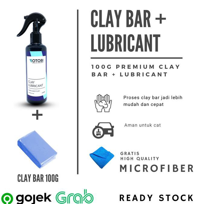 

BUNDLING Clay Bar + Lubricant Mobil Paint Correction Tar Solar Remover