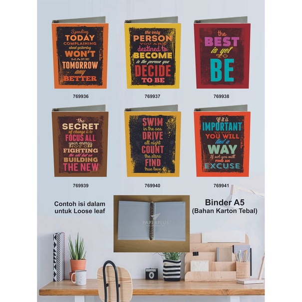 

Binder A5 / Binder Note A5 / Typography / Set 2835