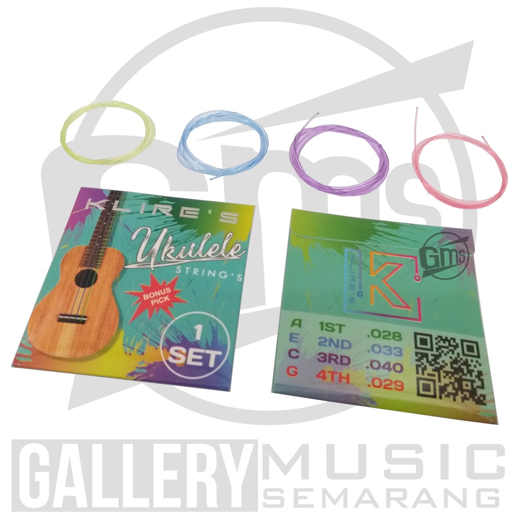 ORIGINAL!!! Senar Klire's Ukulele Kentrung Murah Bonus Pick 1 Set