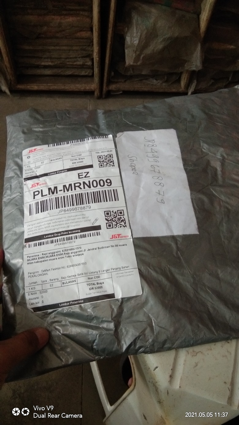 Baju Kemeja Batik Nu Lintang 9 Lengan Panjang Bahan Katun Saten Dan Katun Primis Adem Di Pakai