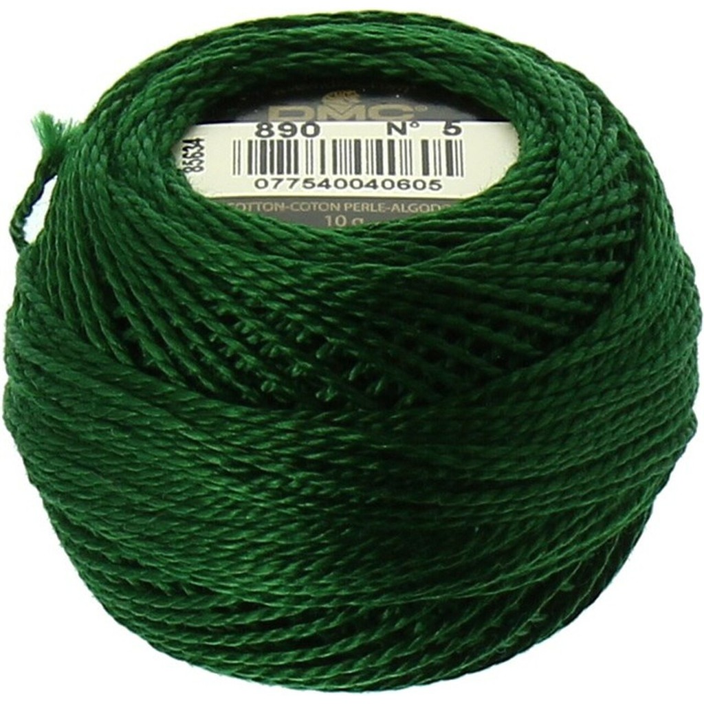 Benang Sulam DMC Art 116 Cotton Perle Pearl Ball Size 5 Kode 890