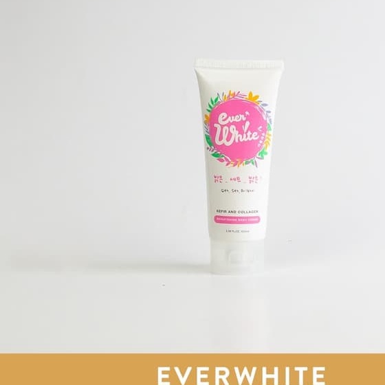 [ORI] Everwhite Body Cream Instan 100ML dengan Kandungan Kefir + Collagen Terbukti Memutihkan Secara Instan
