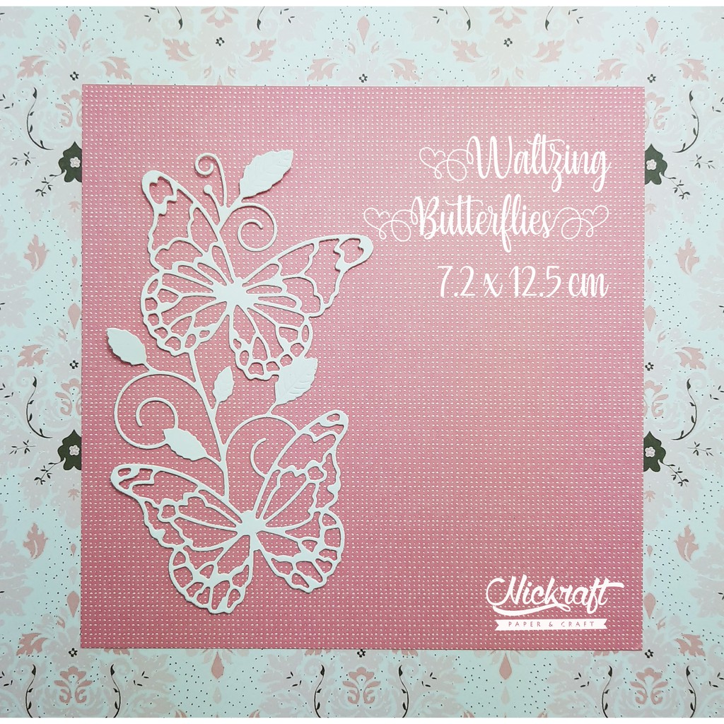 

WALTZING BUTTERFLY - HIASAN SCRAPBOOK EXPLODING BOX KUPU KERTAS SWIRL