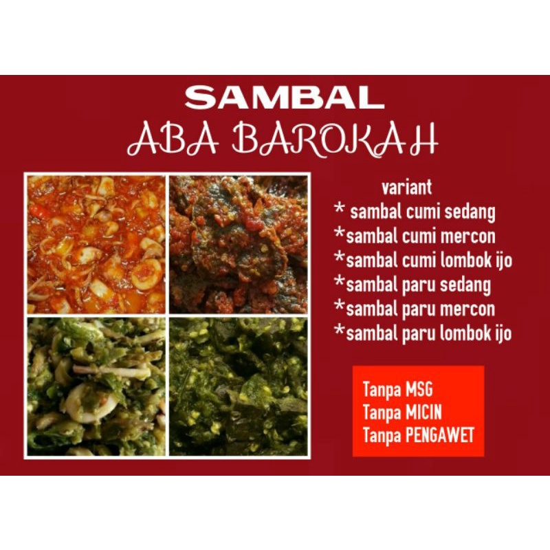 

sambel paru lombok merah sedang botol 150ml