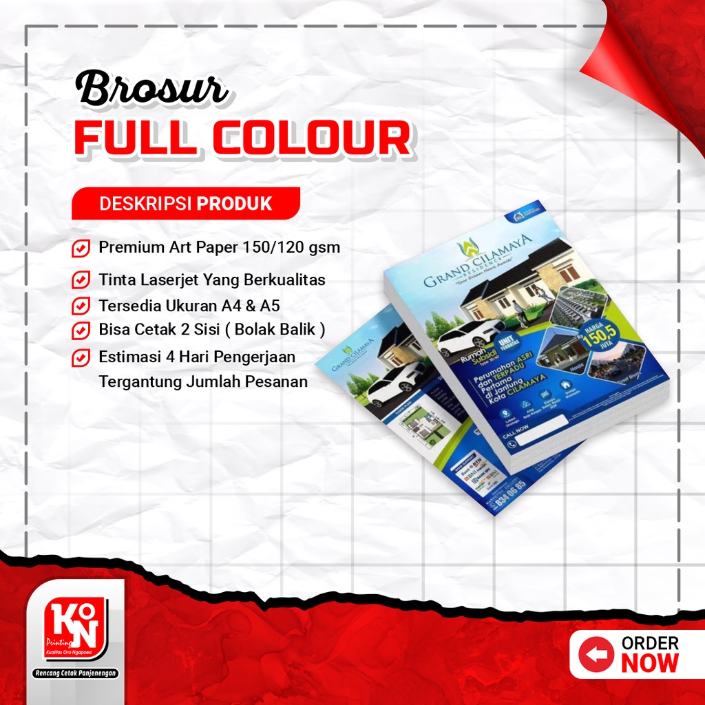 

Cetak Brosur | Flyer | Murah Full Color | A5 A4| Media Promosi | Leaflet | brosur art paper