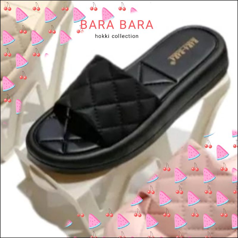 Sandal wedges bara bara selop modis import wanita terbaru