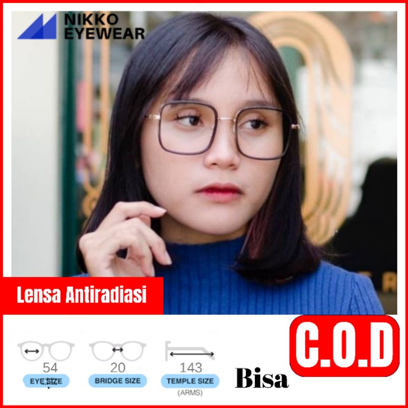 Frame Kacamata H16006, Gratis Lensa Minus, Kacamata Antiradiasi, Kacamata Baca, Kacamata Korea