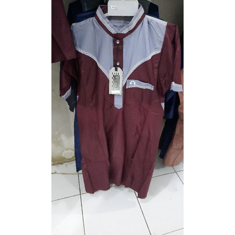 Jubah dan Setelan anak alwaan tangan pendek no.5-9