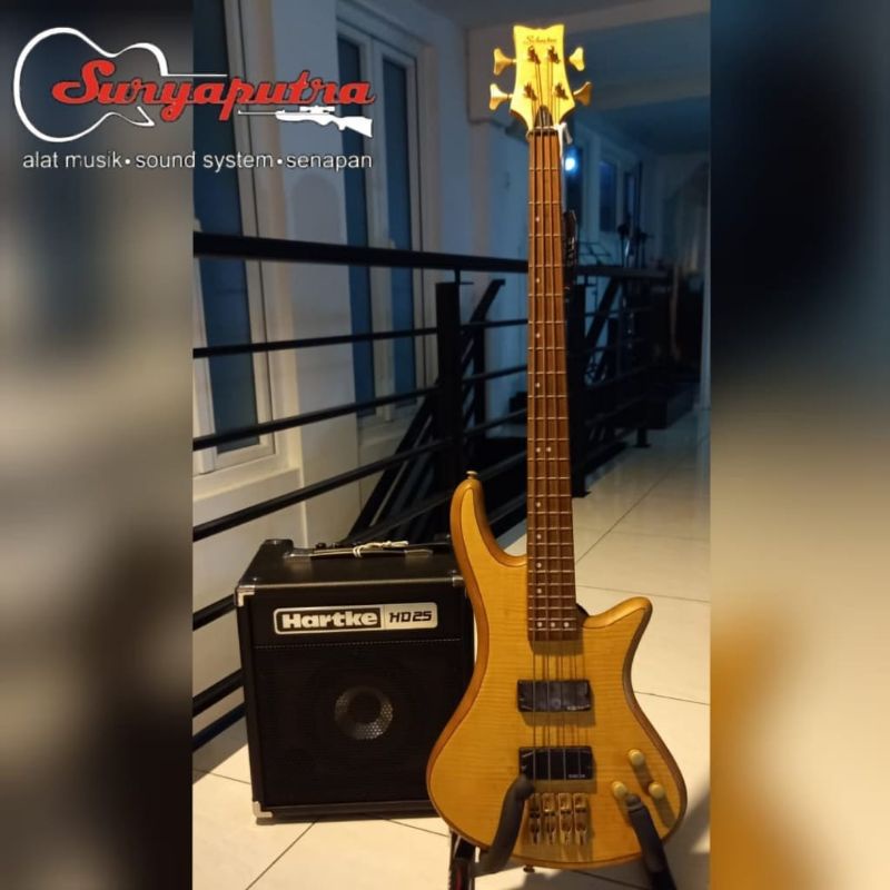 YEAR END SALE Schecter Stiletto Custom 4 dan Amply Hartke HD 25