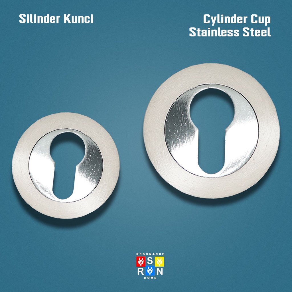 Ring Silinder Kunci Pintu Stainless 1 Set Tutup Kunci Pintu Rumah Resonance Home