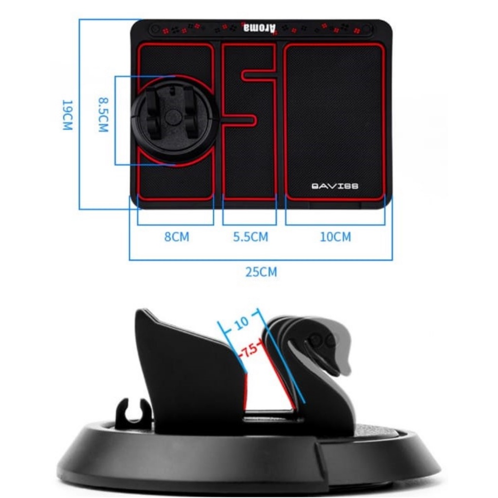 Holder Mat Dashboard Mobil Anti Slip - Mounting Handphone Car Dasboard Holder