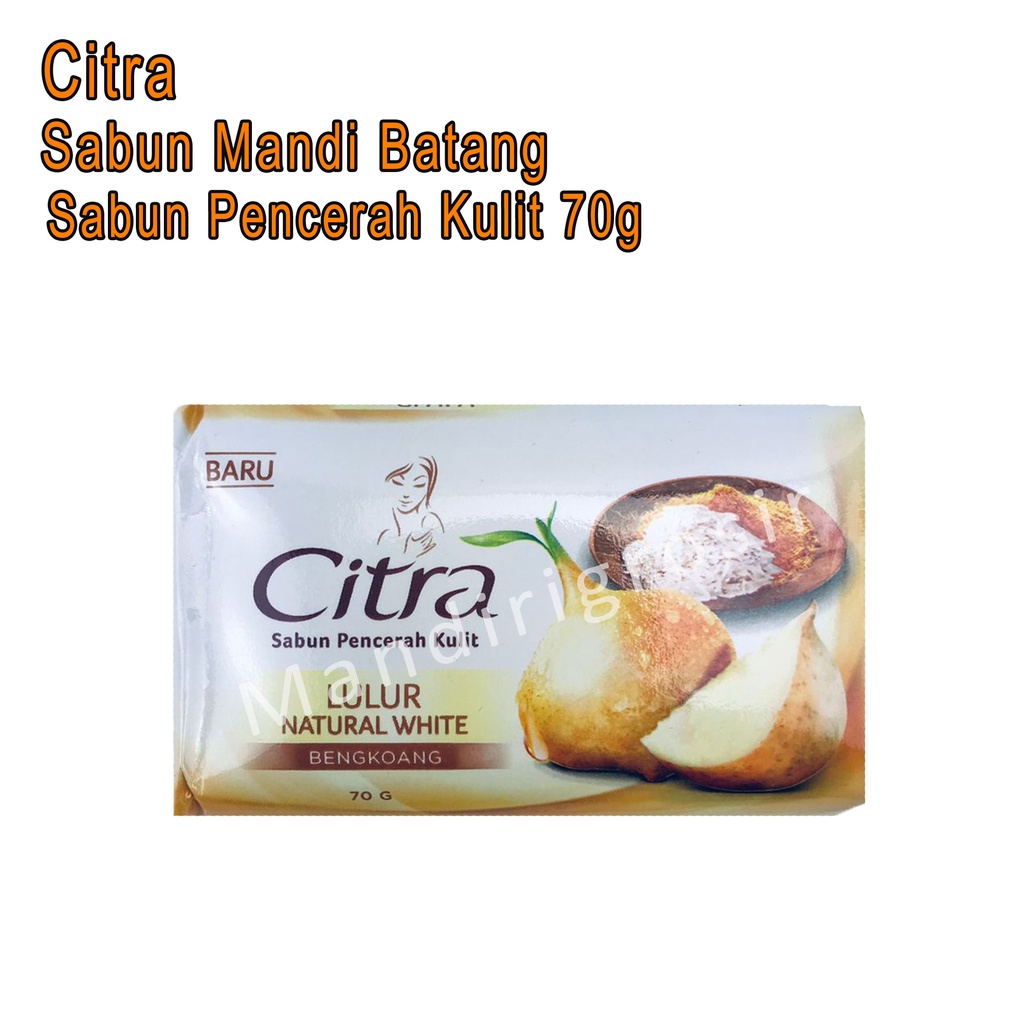 Sabun Pencerah Kulit *Citra * Lulur Natural White * Bengkoang 70g